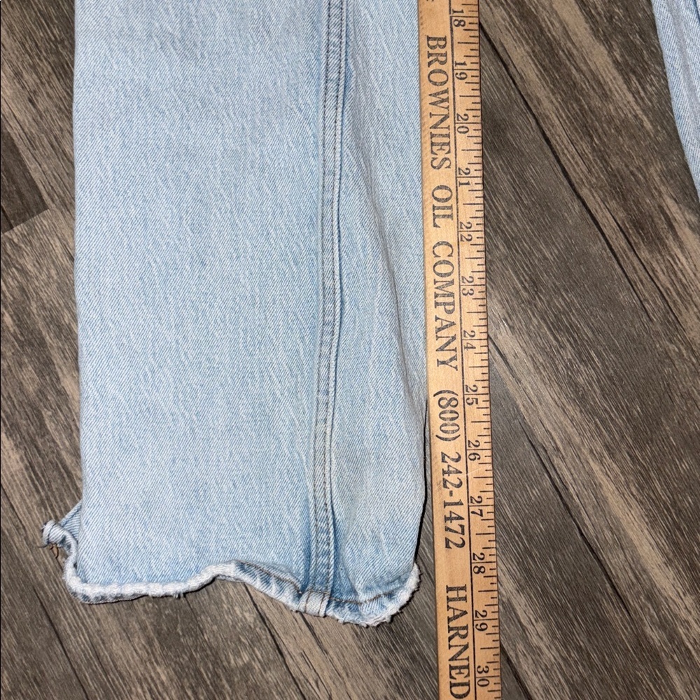 Abercrombie & Fitch Curve Love Ultra High Rise 90s Straight Jean 24 / 00 - Picture 8 of 9